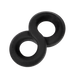 Rimba - Siliconen 8-vormige ring - Zwart-Erotiekvoordeel.nl