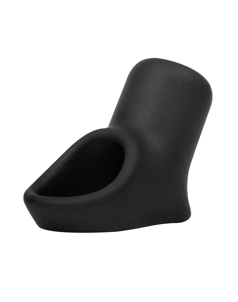 Rimba - Siliconen Penis Sleeve - Zwart-Erotiekvoordeel.nl