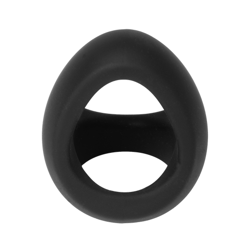 Rimba - Siliconen Driehoekige Cockring - Zwart-Erotiekvoordeel.nl
