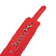 TieMeUp - Boeien imitatieleder - Zachte bontvoering - Rood-Erotiekvoordeel.nl