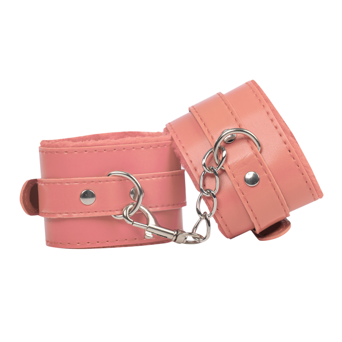 TieMeUp - Boeien imitatieleder - Zachte bontvoering - Roze-Erotiekvoordeel.nl