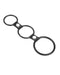 Rimba - Triple Cockring Rubber - Zwart-Erotiekvoordeel.nl
