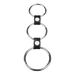 Rimba - Triple Cockring Metaal - Zwart-Erotiekvoordeel.nl