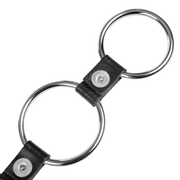 Rimba - Triple Cockring Metaal - Zwart-Erotiekvoordeel.nl