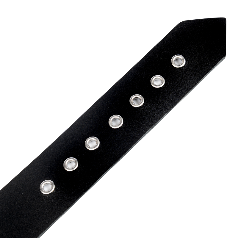 Rimba - Lederen Collar met Metalen Gesp - Zwart-Erotiekvoordeel.nl