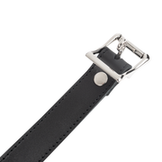 Rimba - Lederen Halsband met Hangslotsluiting - Zwart-Erotiekvoordeel.nl