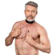 Rimba - Lederen Bipolaire Shock Halsband - Zwart-Erotiekvoordeel.nl