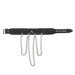 Rimba - Collar met Kettingen - Zwart & Zilver-Erotiekvoordeel.nl