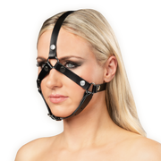 Rimba - Lederen Hoofdharnas - Zwart-Erotiekvoordeel.nl