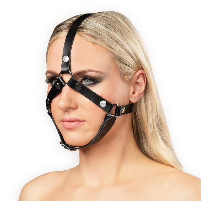 Rimba - Lederen Hoofdharnas - Zwart-Erotiekvoordeel.nl