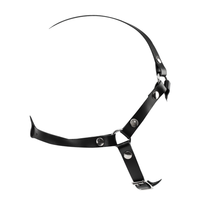 Rimba - Lederen Hoofdharnas - Zwart-Erotiekvoordeel.nl