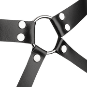 Rimba - Lederen Bondage Taille Harnas - Zwart-Erotiekvoordeel.nl