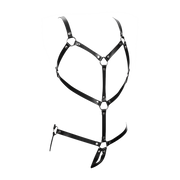 Rimba Bondage Play - Lederen Body Harnas - Zwart-Erotiekvoordeel.nl