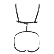 Rimba Bondage Play - Lederen Body Harnas - Zwart-Erotiekvoordeel.nl