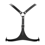 Rimba - Lederen Borstharnas - Zwart-Erotiekvoordeel.nl