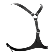 Rimba - Lederen Borstharnas - Zwart-Erotiekvoordeel.nl