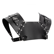 Rimba - Lederen Gladiator Borstharnas - Zwart-Erotiekvoordeel.nl