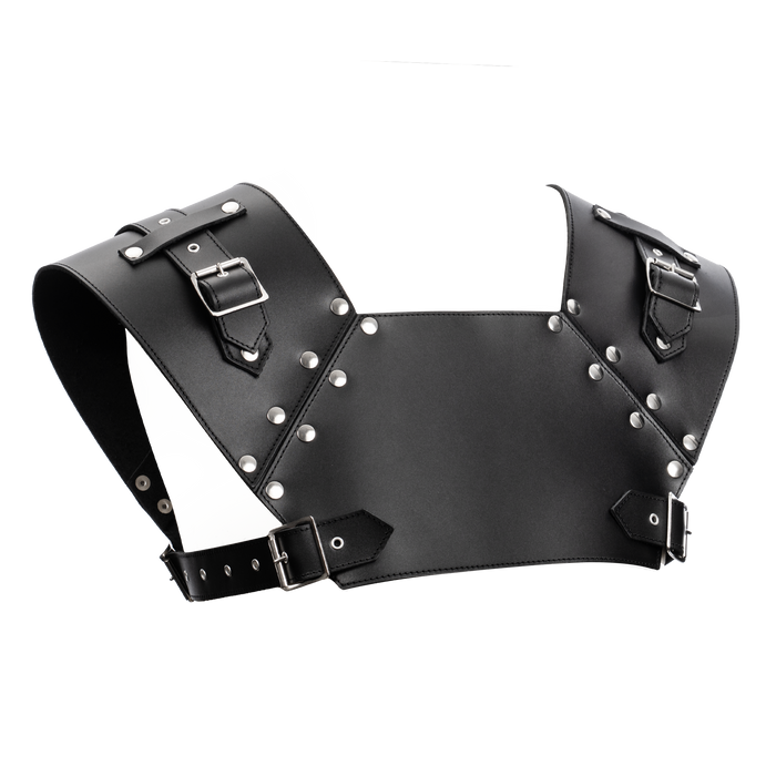 Rimba - Lederen Gladiator Borstharnas - Zwart-Erotiekvoordeel.nl