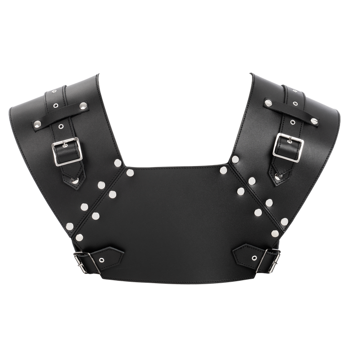 Rimba - Lederen Gladiator Borstharnas - Zwart-Erotiekvoordeel.nl