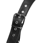 Rimba - Luxe Lederen Borstharnas met Zakken - Zwart-Erotiekvoordeel.nl