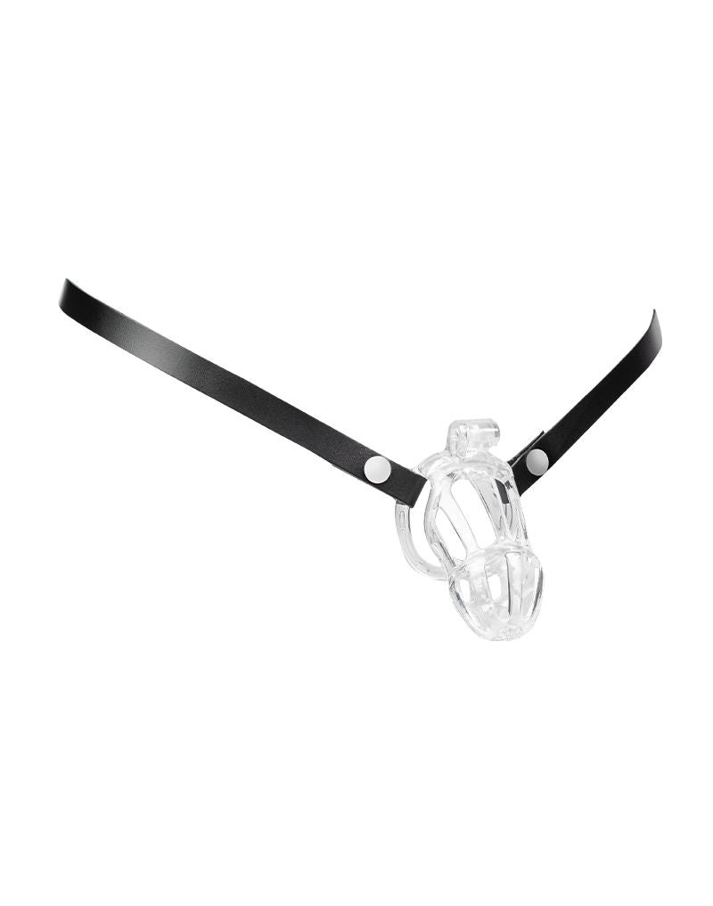 Rimba - Lederen Heupband Voor Peniskooien - Zwart-Erotiekvoordeel.nl