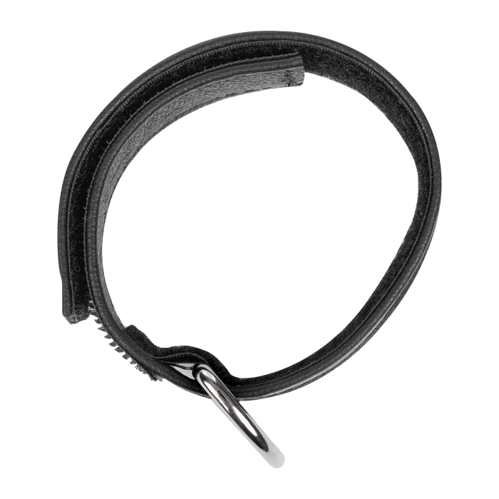 Rimba - Leren Cockstrap met Klittenband - Zwart-Erotiekvoordeel.nl