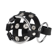 Rimba - Lederen Balzak Kooi met Scherpe Spijkertjes - Zwart-Erotiekvoordeel.nl