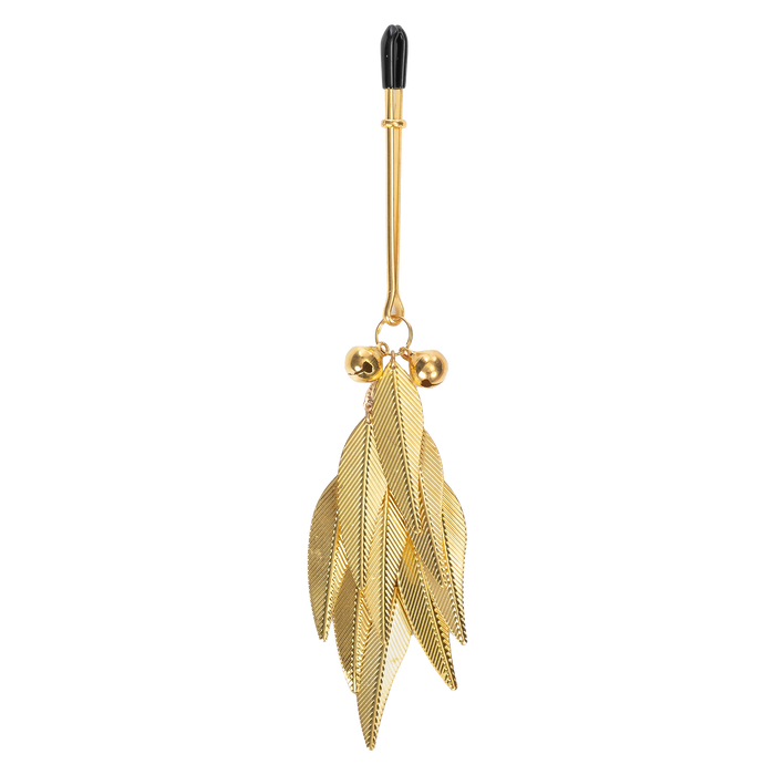 Rimba - Tepelklemmen met Veren - Goud-Erotiekvoordeel.nl