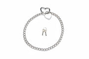Liebe Seele - Ketting Collar met Hartvormig Hangslot - Zilver-Erotiekvoordeel.nl