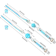 Liebe Seele - Crystal Ball Gag - Siliconen/PVC - Diameter 4 cm - Blauw-Erotiekvoordeel.nl