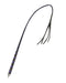 RISE - BDSM Zweep - Feather Hard Single Tail - Zwart/Blauw-Erotiekvoordeel.nl