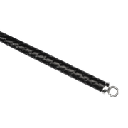 RISE - BDSM Zweep - Feather Hard Single Tail - Zwart/Blauw-Erotiekvoordeel.nl