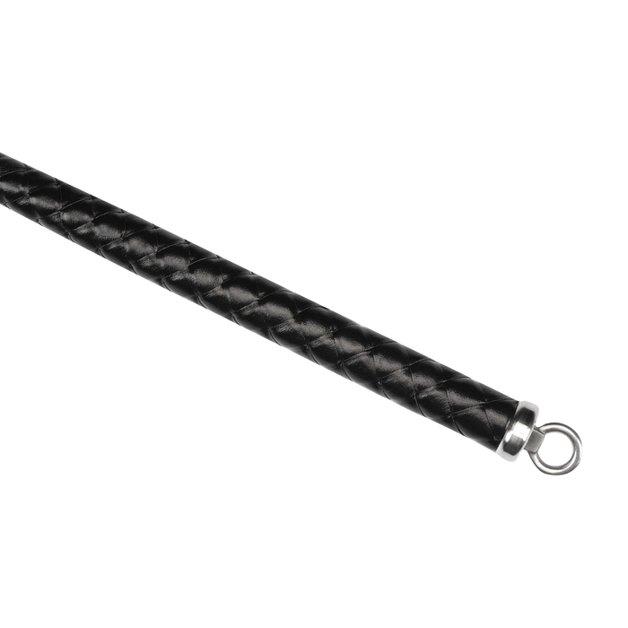 RISE - BDSM Zweep - Feather Hard Single Tail - Zwart/Blauw-Erotiekvoordeel.nl