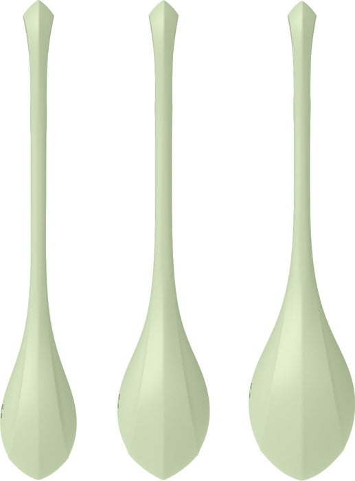 Satisfyer - Yoni Power 2 - Vaginale Balletjes - Bekkenbodem Training - Lichtgroen-Erotiekvoordeel.nl