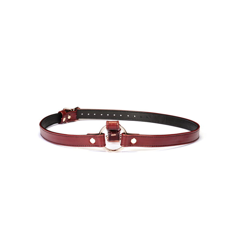 Liebe Seele - Wine Red - Lederen Heup Harnas - Wijnrood