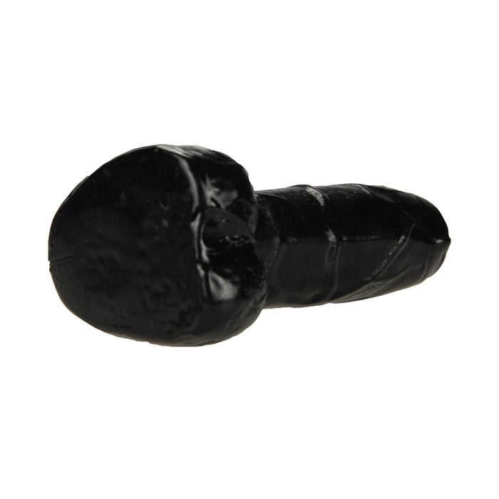 Being Fetish - TPR Dildo met Onbesneden Eikel - 15 cm - Zwart-Erotiekvoordeel.nl