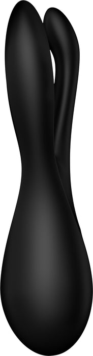 Satisfyer - Threesome 2 - Multifunctionele Vibrator Met 3 Voelsprieten - Zwart-Erotiekvoordeel.nl