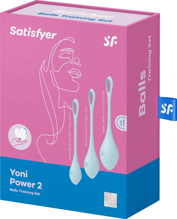 Satisfyer - Yoni Power 2 - Vaginale Balletjes - Bekkenbodem Training - Lichtgroen-Erotiekvoordeel.nl