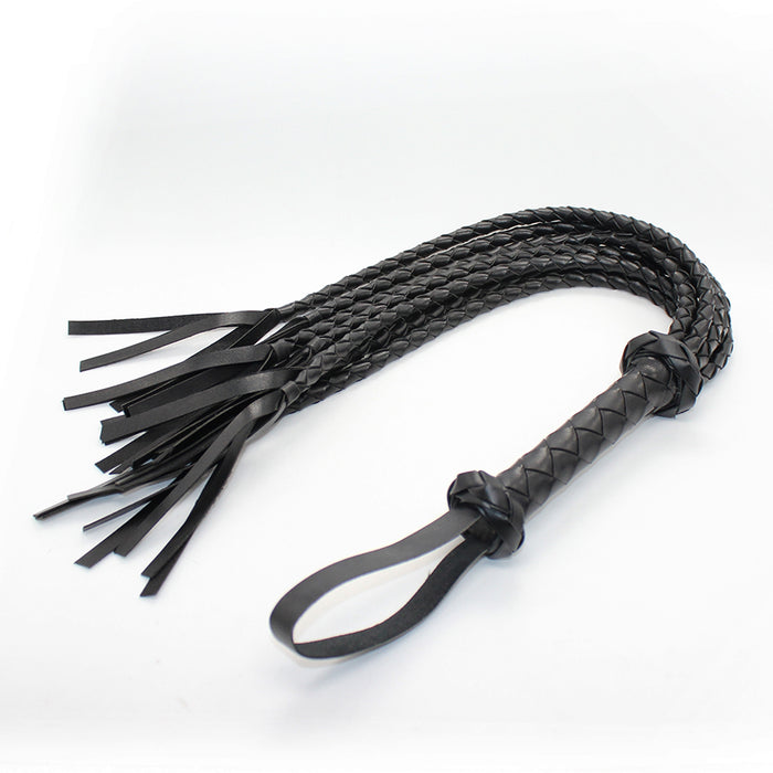 Smart Moves - Cat O Nine Flogger - Gevlochten - 75 cm - Zwart-Erotiekvoordeel.nl