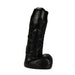 Being Fetish - TPR Dildo met Onbesneden Eikel - 15 cm - Zwart-Erotiekvoordeel.nl