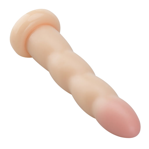 Being Fetish - PVC Dildo met Ribbels - 19 cm – Lichte Huidskleur-Erotiekvoordeel.nl