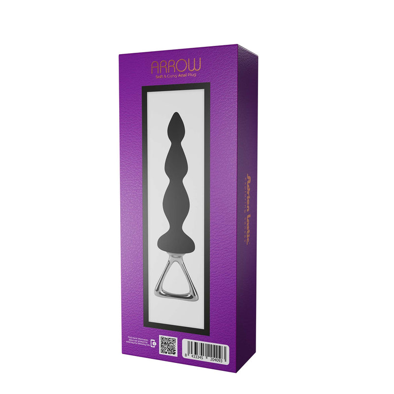 Adrien Lastic - Arrow II - Plug anal con anilla de tracción - Negro-Erotiekvoordeel.nl