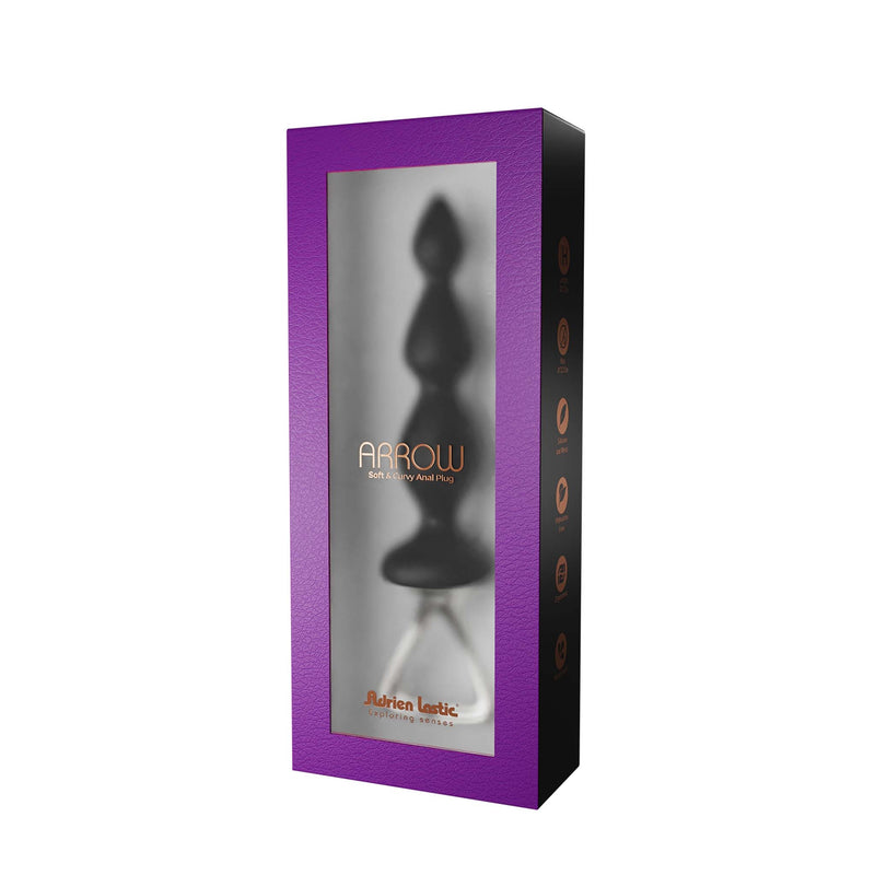 Adrien Lastic - Arrow II - Plug anal con anilla de tracción - Negro - Erotiekvoordeel.nl