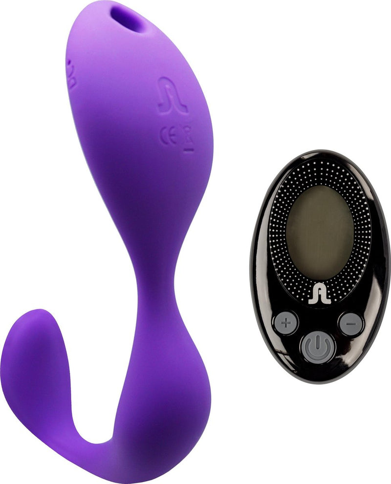 Adrien Lastic – Mr. Hook - Vibromasseur pour clitoris et point G avec télécommande – Paars-Erotiekvoordeel.nl
