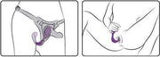 Adrien Lastic – Mr. Hook - Vibromasseur pour clitoris et point G avec télécommande – Violet-Erotiekvoordeel.nl