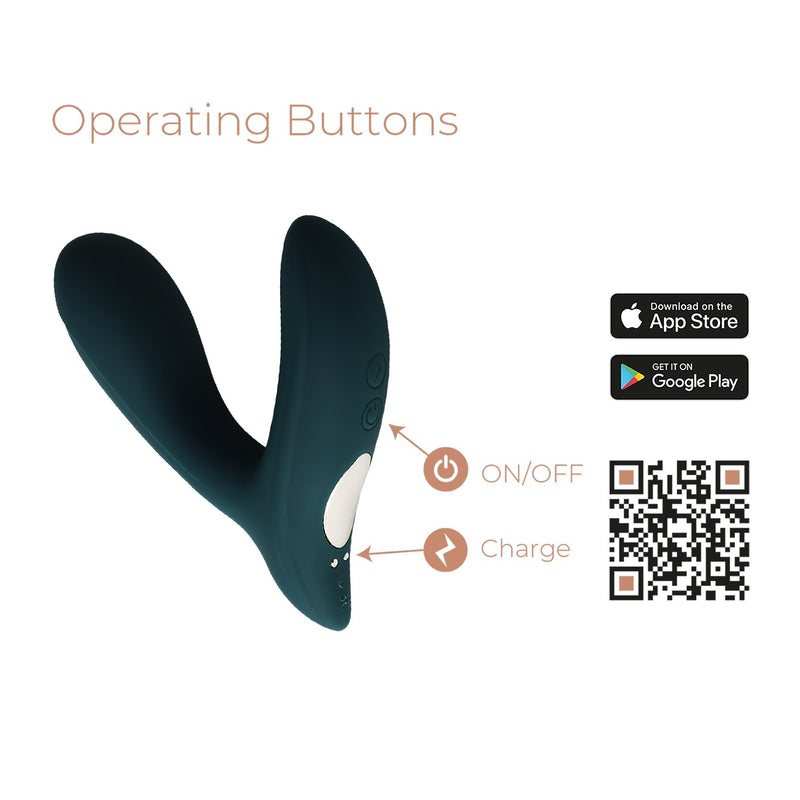 Adrien Lastic - Pulsation - Massaggiatore prostatico pulsante e vibrante - Controllo tramite app - Teal-Erotiekvoordeel.nl