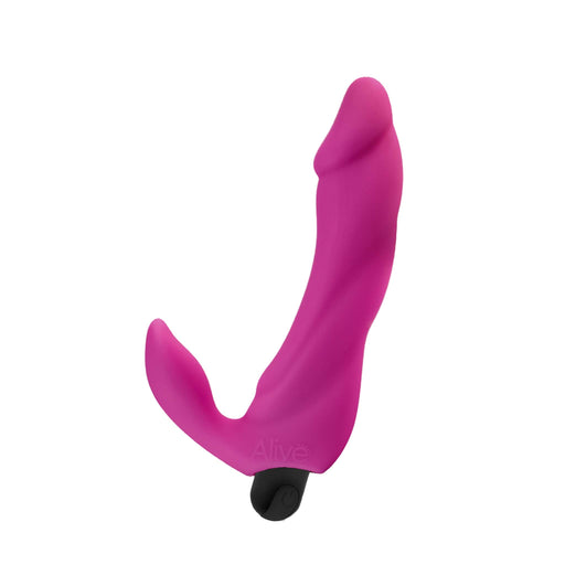 Alive - Bifun Pro Vibrator with Rechargeable Bullet - Pink-Erotiekvoordeel.nl