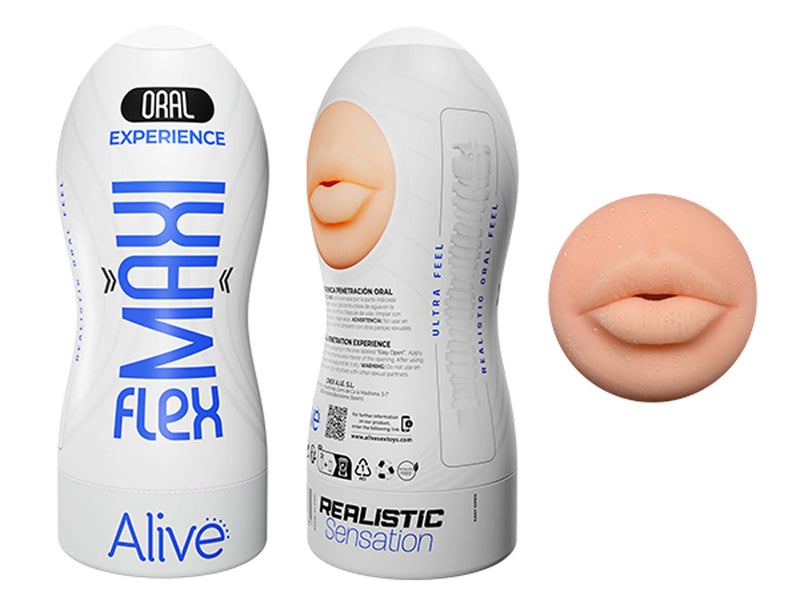 Alive - Maxi Flex Masturbator - Mouth-Erotiekvoordeel.nl
