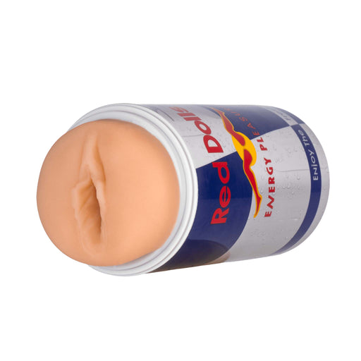 Alive - Masturbatore in lattina di energy drink - Blu/Rosso-Erotiekvoordeel.nl
