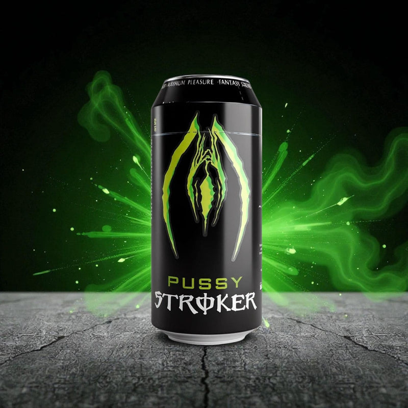 Alive - Masturbatore in lattina di energy drink - Verde neon - Erotiekvoordeel.nl